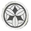 Takemura 54000004 Family Crest Badge No. 17, Maru-ni Nine Sasa view 1