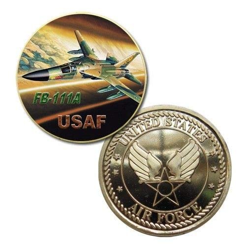 U.S. United States Air Force USAF | FB-111A | Gold Plated Colorized Printed Challenge Coin