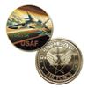 U.S. United States Air Force USAF | FB-111A | Gold Plated Colorized Printed Challenge Coin view 1