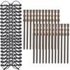 Party Supplies -24pcs Wand Pencil, 24pcs Black Glasses with Round Frame No Lenses for School , Birthday , Cosplay Decor, Halloween (48pcs all) view 1