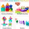 HELLOWOOD Wooden Sorting & Stacking Toys, Montessori Toys for 1 2 3 Years Old Toddlers, Shape Sorter Puzzles with 24-Piece Large Geometric Blocks & 12 Word Cards, Gift for 12+ Months Baby Boys Girls view 4