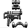 BrickArms Black Galactic Bolt Caster Bow Weapon Gun Blaster for Minifigures view 2
