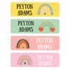 128 Custom Waterproof Dishwasher Safe Kid Name Labels for Daycare, School Supply, Baby Bottles, Lunch Boxes and Cups, Travel. Cute Personalized Design Name Stickers (Pattern 9) view 2