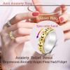LuckyAmor Anxiety Ring for Women Spinner Rings:Rotating Rings Stainless Steel 6mm Moon Star Anxiety for Men Band Jewelry Gift for Women Size 6 7 8 9 10 view 3