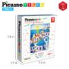 PicassoTiles 6-in-1 World Famous Painting Puzzles Magnetic Cubes Toy_Building_Block, Spain Park Guell, Paris Eiffel Tower, Greece Santorini & More for Kid, Educational Art for Boys and Girls view 4