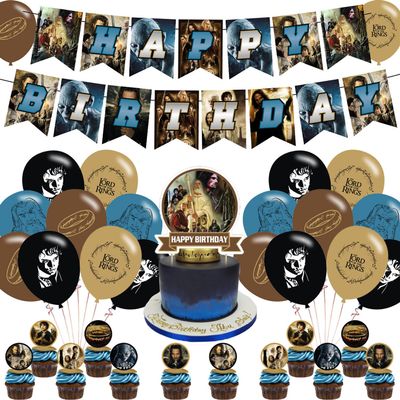 The Rings Party Supplies, Party Decorations Includes Banner, Cake Toppers, Balloon for Party Decorations