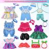WONDOLL 19Pcs 8-10-inch-Doll-Clothes-Accessories Baby-Doll-Clothes Costumes Outfits Christmas Birthday Gift for Little Girl view 2