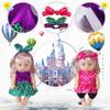 WONDOLL 19Pcs 8-10-inch-Doll-Clothes-Accessories Baby-Doll-Clothes Costumes Outfits Christmas Birthday Gift for Little Girl view 3