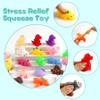 Mochi Squishy Toys, 24 pcs Dinasaur Squishy Animal Party Favors for Kids Classroom Prize Stress Relief Squishies Bulk Gift for Birthday Pinata Goodie Bag Filler Christmas Stocking Stuffers Easter view 4
