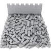 Feleph 260 Pieces Masonry Profile Bricks Set Building Blocks for Wall Parts and Pieces Diverse Bulk Toy Kit Compatible with Major Brands (Gray) view 2