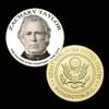 12th President of The U.S. United States 1849-1850 | Zachary Taylor | Gold Plated Printed Challenge Coin view 1