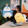 COSGOO 17.7 Inch Soft Blue Penguin Plush Hugging Pillow Cute Penguin Stuffed Animal Plushies Penguin Doll Toy Kids Stuffed Animals Penguin Plush Toys for Birthday, Valentine, Christmas or Daily view 3
