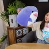 COSGOO 12.9 Inch Soft Purple Shark Plush Hugging Pillow - Cute Shark Stuffed Animal Plushie for Kids view 3