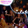 Sosation 100 Pcs Mardi Gras Light up Ring LED Flashing Ring Carnival Throws Party Favors Glow in the Dark Bumpy Jelly Finger Blinking for Kids Carnival Party Supplies(Clear) view 4