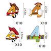 40pcs Cartoon Story Cupcake Toppers 4th Birthday for Boys Girls 4th Birthday Party Supplies Decorations view 2