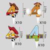 40pcs Cartoon Story Cupcake Toppers 4th Birthday for Boys Girls 4th Birthday Party Supplies Decorations view 4