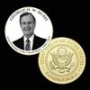 41st President of The U.S. United States 1989-1993 | George H. W. Bush | Gold Plated Printed Challenge Coin view 1