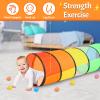Kids Play Tunnel for Toddlers, 5.7 Foot Pop Up Crawl Through Tunnel Play Tent for Baby Infant Children or Dog with 2 Mesh Sides, Kids Tunnel Toys or Gift Indoor & Outdoor (Rainbow Crawling Tunnel) view 3