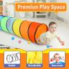 Kids Play Tunnel for Toddlers, 5.7 Foot Pop Up Crawl Through Tunnel Play Tent for Baby Infant Children or Dog with 2 Mesh Sides, Kids Tunnel Toys or Gift Indoor & Outdoor (Rainbow Crawling Tunnel) view 4