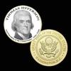 3rd President of The U.S. United States 1801-1809 | Thomas Jefferson | Gold Plated Printed Challenge Coin view 1