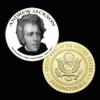 7th President of The U.S. United States 1829-1837 | Andrew Jackson | Gold Plated Printed Challenge Coin view 1