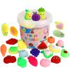 Mochi Squishy Toys, 24 pcs Fruit Squishy Party Favors for Kids Classroom Prize Stress Relief Squishies Bulk Gift for Birthday Pinata Goodie Bag Filler Christmas Stocking Stuffers Easter Valentines view 1