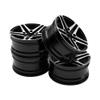 ShareGoo Metal Wheel Rims RC 12mm Hex Hubs 1/10 RC Drift On-Road Racing Touring Wheel Rim Compatible with HSP Tamiya Kyosho RedCat Sakura WLtoys Universal 1/10 RC Scales,5-Spoke (Black) view 4