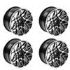 ShareGoo Metal Wheel Rims RC 12mm Hex Hubs 1/10 RC Drift On-Road Racing Touring Wheel Rim Compatible with HSP Tamiya Kyosho RedCat Sakura WLtoys Universal 1/10 RC Scales (Black) view 1