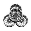 ShareGoo Metal Wheel Rims RC 12mm Hex Hubs 1/10 RC Drift On-Road Racing Touring Wheel Rim Compatible with HSP Tamiya Kyosho RedCat Sakura WLtoys Universal 1/10 RC Scales (Black) view 2