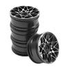ShareGoo Metal Wheel Rims RC 12mm Hex Hubs 1/10 RC Drift On-Road Racing Touring Wheel Rim Compatible with HSP Tamiya Kyosho RedCat Sakura WLtoys Universal 1/10 RC Scales (Black) view 4