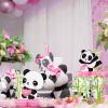 11 Pieces Panda Party Decorations Panda Honeycomb Centerpieces Panda Party Supplies Cute Paper Table Centerpieces for Kids Birthday Baby Shower Party Table Decoration view 4