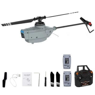GoolRC C127 RC Helicopter with 720P Camera, 4 Channel Remote Control Helicopter, 2.4GHz RC Aircraft with 6-Axis Gyro, Altitude Hold, Optical Flow Positioning, One Key Take Off/Landing for Adults