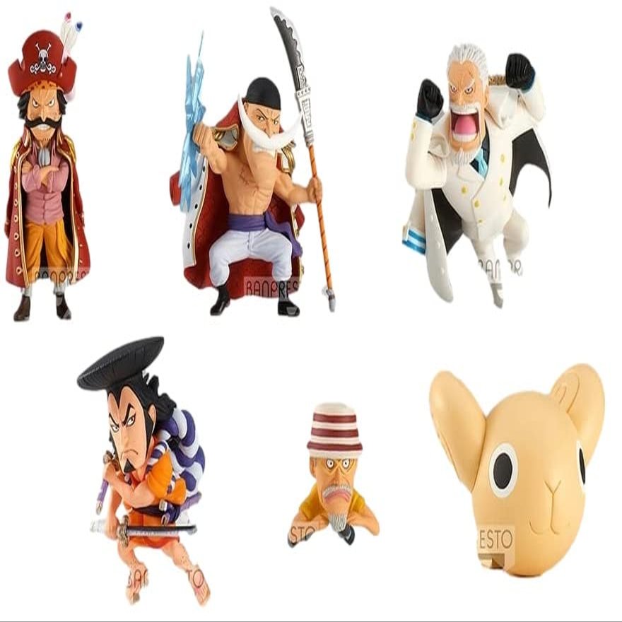 Banpresto One Piece WCF WT100 Memorial Great Pirate 10 PVC Figure 6cm 6set