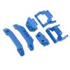 SUNGOOYUE RC Car Bumper Replacement, Aluminum Alloy RC Front Rear Bumpers Plates Upgrade Parts for 1/18 (Blue) view 4