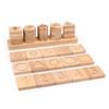 Andreu Toys - Sensory Geo String Shapes Blocks Sets, Natural Wood Color, Single (16123) view 1