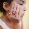 Great Pretenders Boutique Butterfly Gem Rings 3pc view 2