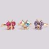 Great Pretenders Boutique Butterfly Gem Rings 3pc view 4