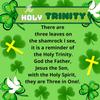 Biblebanz Holy Trinity Shamrock Bracelets with Cards  St. Patricks Day Christian Favors 24 Sets view 2