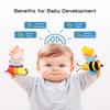 Infinno Baby Wrist Rattle Socks and Foot Finder Set, Perfect Baby Toys for 0-12 Months Newborn Boys and Girls As Shower Gifts, Garden Bug Series view 4
