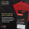 BCW Spectrum Red Chroma Inner Card Sleeves | 100 Pack | Acid-Free Archival Quality Protection | Perfect Fit Sleeves for MTG, Pokemon | Dual-Sided Glossy-Clear view 2