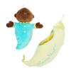Manhattan Toy Snuggle Pod Sweet Pea Brown First Baby Doll with Cozy Sleep Sack for Ages 6 Months and Up view 1