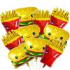 10Pcs French Fries Balloons Hamburg Balloons Food Birthday Foil Balloons for Birthday Fast Food Snacks Themed Party Decorations Supplies view 1