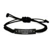 Gag Painting, The Voices in My Head are Telling Me to Go Painting, Brilliant Holiday Black Rope Bracelet from Friends view 1