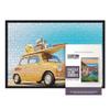 11.25x38.25 Puzzle Frame Kit with Glue Sheets | Black Mid Century Picture Frame | Real Wood with UV Resistant Acrylic Front | Made to Preserve and Display Puzzles Measuring 11.25x38.25 Inches view 1
