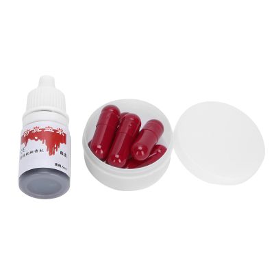 Fake Spray, Healthy Capsules and Reliable with 6 Fake Capsules for Theater Film, Special Effects