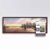 13x39 Dark Brown Solid Wood Picture Frame Set with Peel & Stick Puzzle Glue Sheets | Interior Depth 0.5 Inches | Dark Brown Traditional Puzzle Frame with UV Acrylic, Foam Backing & Hanging Hardware view 1