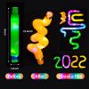 DJBoomy Light Up Pop Fidget Tubes: Glow Sensory Tube Stretch Toys for Kids Party Favors - Mini Plastic Pull Tubes Bulk with LED Lights Glowing Stick in the Dark (12 Pcs) view 2