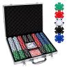 Comie Poker Chips,500PCS Poker Chip Set with Aluminum Travel Case,11.5 Gram Poker Set for Texas Holdem Blackjack Gambling view 1