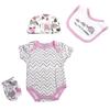 Reborn Baby Girl Doll Clothes 22 inch Newborn Outfits Accesories Elephant 5 Piece Set for 20-22 inch Reborn Doll Matching Clothing view 2