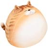 GOOC 12 Inch Orange Striped Tabby Cat Stuffed Animal Round Fat Plush Hugging Pillow Stuffed Cat Doll Plushie Gift for Kids and Lovers view 4